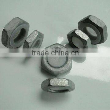 hex hardware sherardize thin nut types