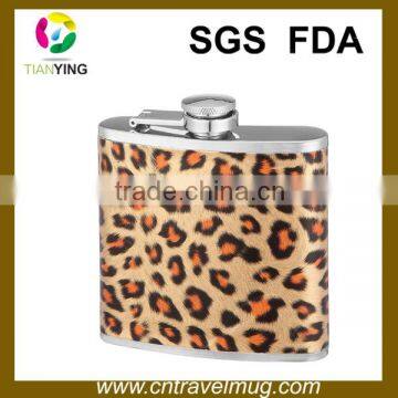 cute stainless steel hip flask with beautiful cover