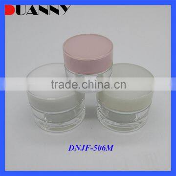 Manufacturer Round Cosmetic Acrylic Cream Jar 30G 50G Empty Plastic Jar Wholesale