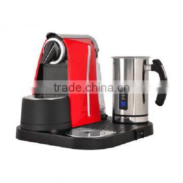 New, Hot, Factory coffee machine & milk frother