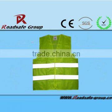 High visibility safety blue warning vest