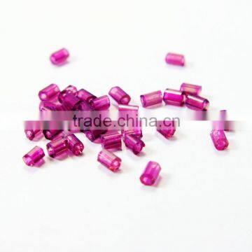 Oval Amethyst Color Silver Foiling Fancy Stone Crystal Glass Beads Shiny Silver Glass Beads photo-2