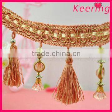 wholesale fashion keering beads decorative tassel fringe WTP-1291