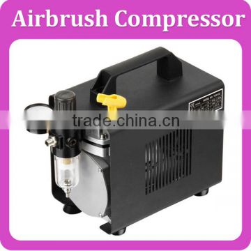 Airbrush Compressor Single Cylinder Piston Compressor with Cover