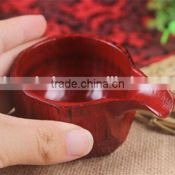With a Mouth Wooden Wine Glass photo-3