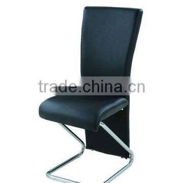 black back leather Chair