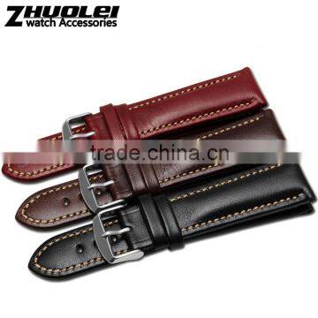 2015 New Arrival 20|22mm High Quality Genuine Cowhide Leather Bracelet With Pin Buckle Wholesale 3pcs photo-4
