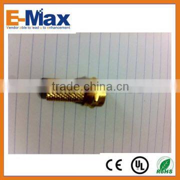 EA-CO1009 F twist on,RG6U,20mm,zinc type,fake gold plating