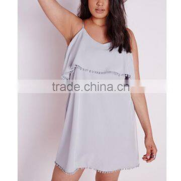 Plus Size Frill Detail Strappy Dress photo-4