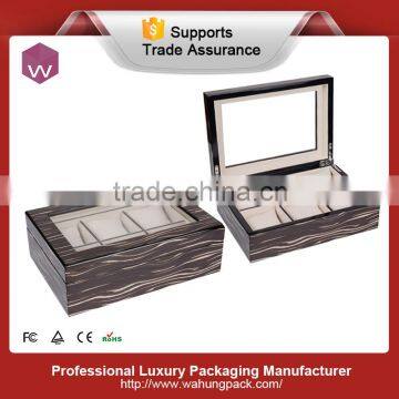 Piano Finish Wooden Watch Keep Box With Slots photo-2