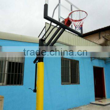 Height Adjustable outdoor Basketball pole and hoops