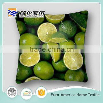 100% Cotton Strawberry Fruit Design Digital Printing Rest Home Car Pillow Cushion photo-3