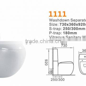Two Piece Ceramic Bathroom Wash Basin Toilet/washdown Toilet photo-2