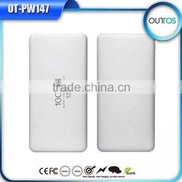 10000mah ultra thin slim dual usb portable charger power bank