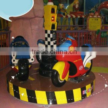 3 seats motorcycle amusement mini rotary ride for commercial use