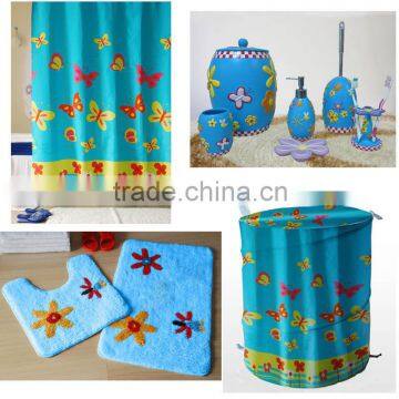 Flying butterfly cartoon advertising kid Houseware bathroom accessories set