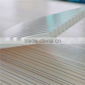 Hollow polycarbonate sheets for skylite