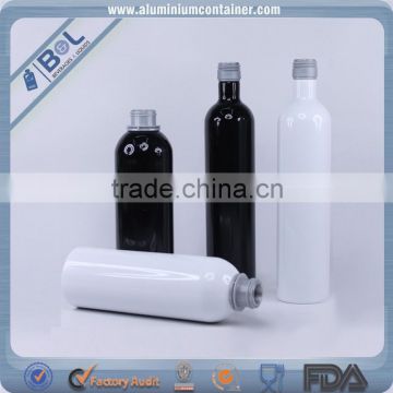 top quality vodka aluminum bottles flat bottle 1000ml