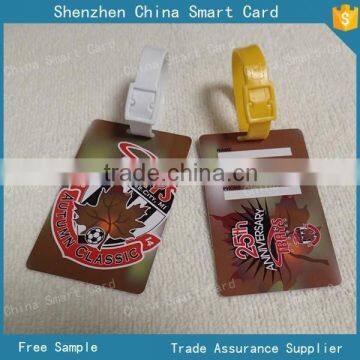 pvc punched hole plastic invitation card
