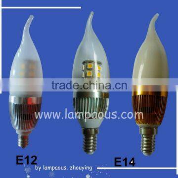 27smd5050 6w candle light led bulb