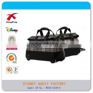 2015 XF Hipster Foldable Waterproof PVC Travel Bag On Wheels
