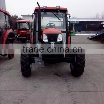 Wheeled Tractor YTO-704 , 4WD Aircab Tractor With 4 in 1 Front End Loader