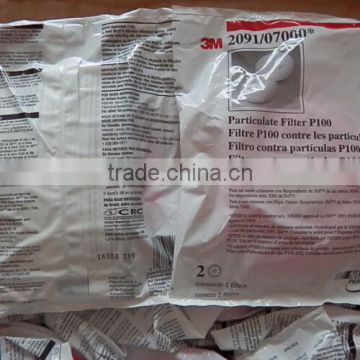 English package 3M original 2091 filter original 3M P100 filter 3M Particulate Filter for 3M 7502 3M 6200 MASK Made In USA