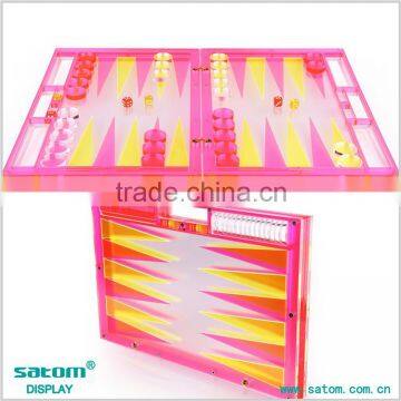 Independent Research And Development Acrylic Backgammon With Lucite