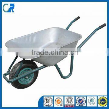 WB6414 Russia Market Galvanized Zinc-plated Wheel Barrow