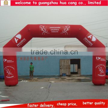 Guangzhou factory inflatable finish line arch/ inflatable entrance arch/ inflatable arch with logo for advertising