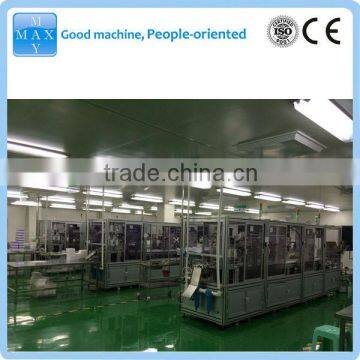 Automatic disposable glass vacuum blood tube production line