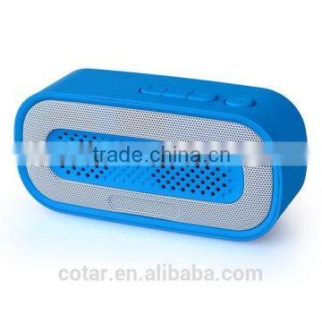 2015 best stereo audio sound 3W wireless FM radio bluetooth speaker with USB Flash MP3 Player