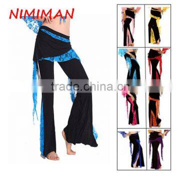 2016 Wholesale Cheap Tribal Belly Dance Pants for Women Belly Dancing Costume Pants 10 Colors Available