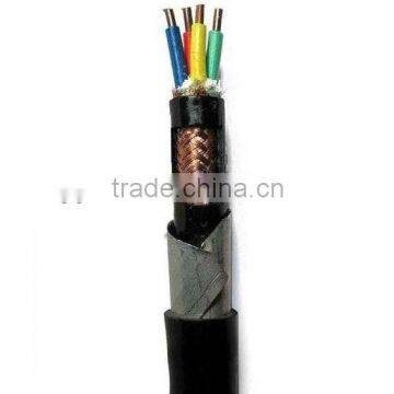 450/750v rated voltage PVC insulated copper conductor pvc sheathed copper braid screened steel tape armored control power cable