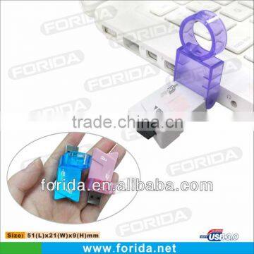 Cheap cute USB 3.0 Micor SD/TF colorful usb card reader