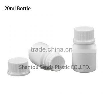 20ml plastic containers small bottle for powder,Anti theft cover bottle