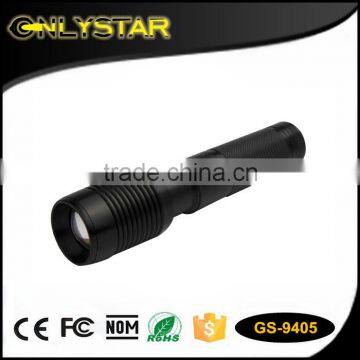 Onlystar GS-9405 Alumnium alloy tactical zoomable powerful led rechargeable flashlight