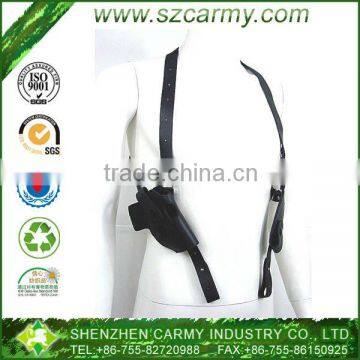 Military Genuine Leather Black Equipment Holster