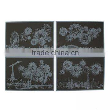 Hot Selling Newest High Quality Scratch Night View New Series With Fireworks Pictures photo-4