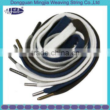 Piece Dye Quality Custom Color 5mm Round Cotton Cord With Metal Aglets photo-3