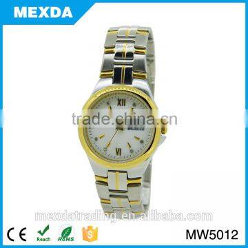 Hot Selling Gold Plated Details Quartz Brand Name Ladies Watches