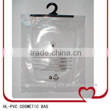 0.2mm transparent PVC hanger bag for underwear                        
                                                Quality Choice