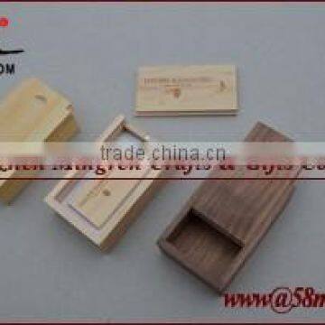 2015 Wooden USB Flash Drive Case Packaging Gift Box Holder