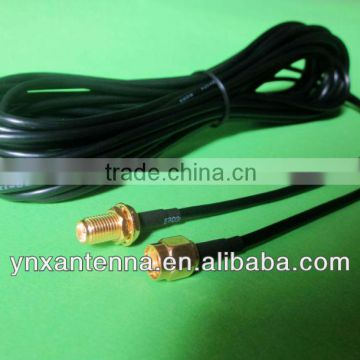 RG174 Pigtail coaxial cable with SMA-Female to SMA-Male connector