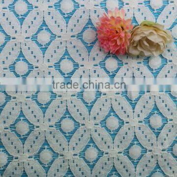 textile Fancy flower cotton nylon lace manufacturer full lace george lace fabric