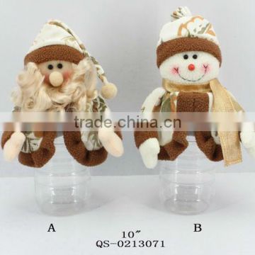 Lovely christmas decorative plastic jars