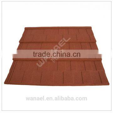 1340*420mm colour stone coated metal roofing tiles / colored roof tile/ new building construction materials metal roof tile