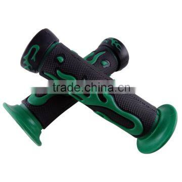 7/8'' green rubber handle hand grips ATV quad dirt pit bike