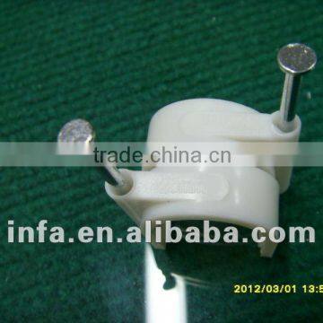 plastic wall cable clips /screw cable clips