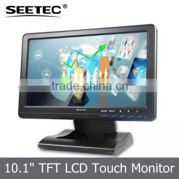 10.1 monitor with 4-wire resistive touch widescreen flat panel led hd lcd display